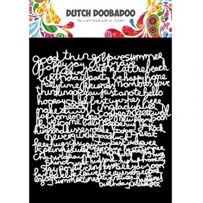 Dutch DooBaDoo Mask Art Stencil - Text